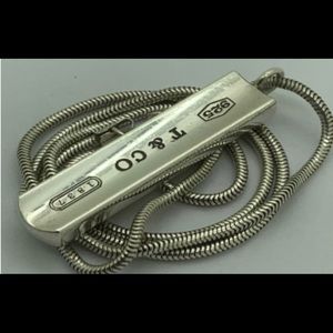 Tiffany & Co.925 Tag Necklace 18" Long